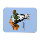Pflanze Mischief Cat Magnet (Horizontal)