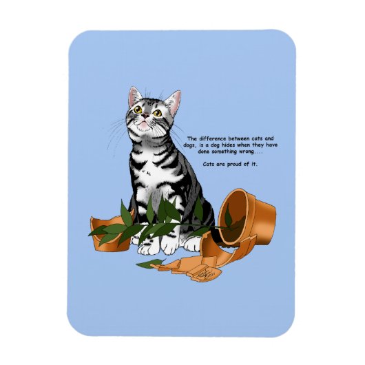 Pflanze Mischief Cat Magnet (Vertikal)