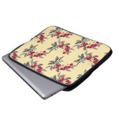 Pflanze mit Aquarellgarten Laptopschutzhülle (Vorne Knopf)