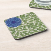 Pflanze mit einer blauen Blume (w/c auf Papier) Getränkeuntersetzer (Linke Seite)