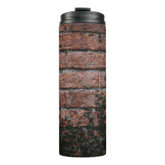 Pflanze mit grüner Blattfarbe in der Nähe der Back Thermosbecher (Vorderseite)
