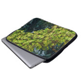 Pflanze mit grüner Blattfarbe Laptopschutzhülle (Vorne Knopf)