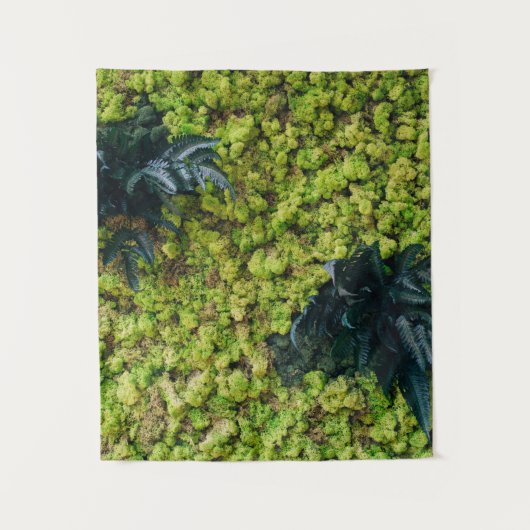 Pflanze mit grüner Blattfarbe Wandteppich (Vorderseite)