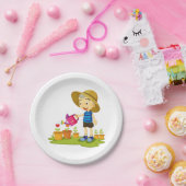 Pflanze mit Kinderwasser Gartenpapiere Teller (Party)