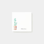 Pflanze mit Namen Post-it Klebezettel (Vorderseite)