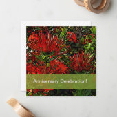 Pflanze mit Olivengrün Mitteilungskarte (Vorderseite/Rückseite Beispiel)