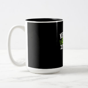 Pflanze mit Protein Bleib Ruhig Zweifarbige Tasse