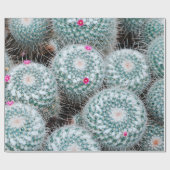 Pflanze mit Tiny Pink Blume Geschenkpapier (Flach)