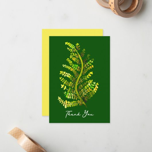 Pflanze Mitteilungskarte (Vorderseite/Rückseite Beispiel)