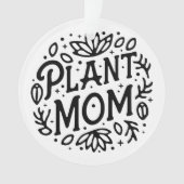 Pflanze Mom boho Retroästhesie Ornament (Vorderseite)