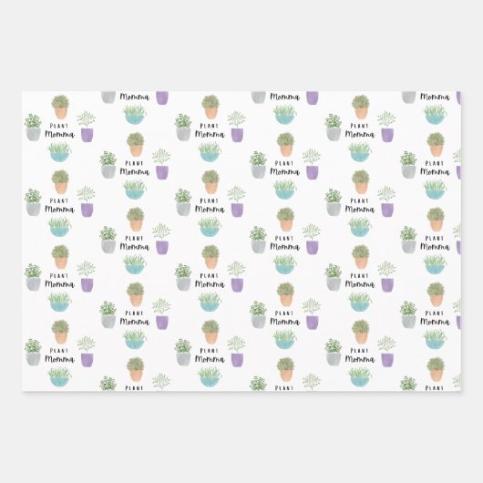 Pflanze Momma Wrapping Paper Sheets Geschenkpapier Set (Vorderseite 3)
