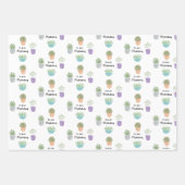 Pflanze Momma Wrapping Paper Sheets Geschenkpapier Set (Vorderseite 2)