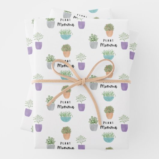 Pflanze Momma Wrapping Paper Sheets Geschenkpapier Set (Beispiel)