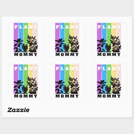 Pflanze Mommy Sticker (Blatt)