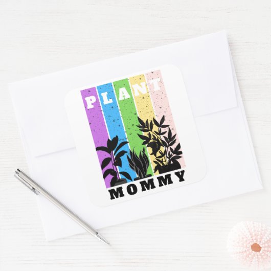 Pflanze Mommy Sticker (Umschlag)