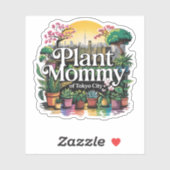 Pflanze Mommy von Tokio Stadt Japan Aufkleber (Blatt)