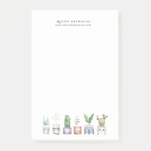 Pflanze  Monogramm - Stationierung Post-it Klebezettel