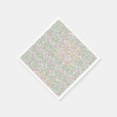 Pflanze muster.14C Rosa Schwarz BG Serviette (Ecke)