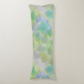 Pflanze Muster A02.b Blätter LGrey BG Seitenschläferkissen (Vorderseite Vertikal)