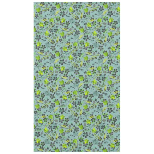 Pflanze Muster A03.b Lgreen BG Tischdecke (Vorderseite)