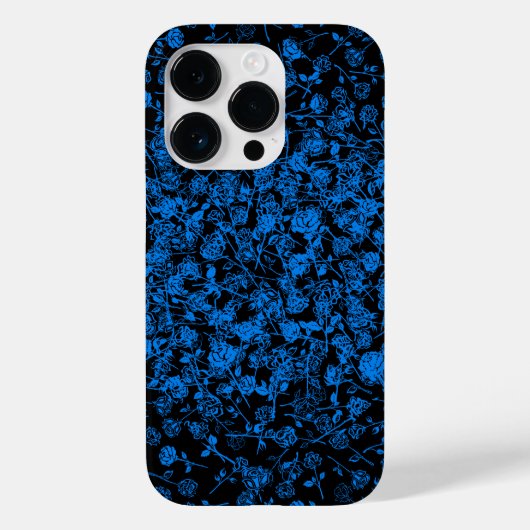 Pflanze Muster A05.b Schwarze BG Case-Mate iPhone Hülle (Rückseite)