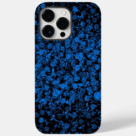 Pflanze Muster A05.b Schwarze BG Case-Mate iPhone Hülle (Rückseite)