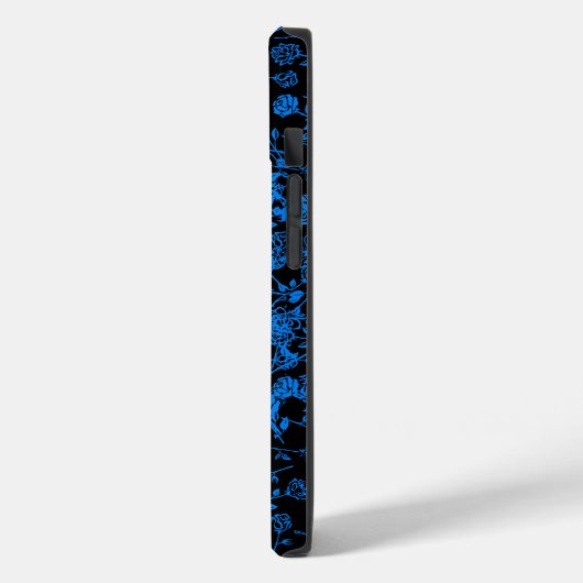 Pflanze Muster A05.b Schwarze BG Case-Mate iPhone Hülle (Rückseite / Links)