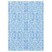 Pflanze Muster A08.b boho. lblue BG Tischdecke (Vorderseite)
