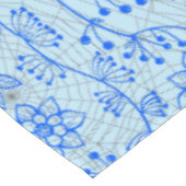 Pflanze Muster A08.b boho. lblue BG Tischdecke (Schrägansicht)