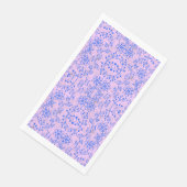 Pflanze Muster A08.b boho. lila BG Serviette (Ecke)