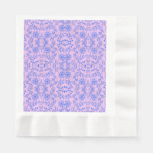 Pflanze Muster A08.b boho. lila BG Serviette