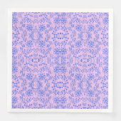 Pflanze Muster A08.b boho. lila BG Serviette (Vorderseite)