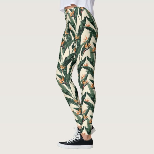 Pflanze-Muster Leggings (Links)