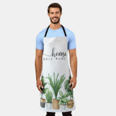 Pflanze Muster Schürze (Getragen)