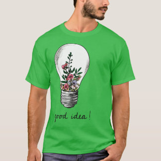 Pflanze Natur gute Idee Aquarellliebhaber Garten T-Shirt