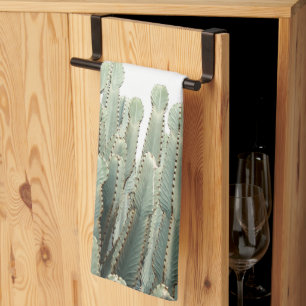 Pflanze Pale Pastel Green Cactus Nature Geschirrtuch