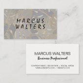 Pflanze Palm Blätter Muster Visitenkarte (Vorne/Hinten)