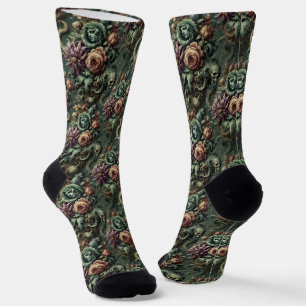 Pflanze & Pandemonium - Gotisches Viktorianisches  Socken