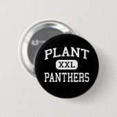 Pflanze - Panther - Highschool - Tampa Florida Button (Vorne & Hinten)
