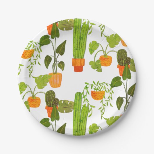 Pflanze Pappteller (Vorderseite)