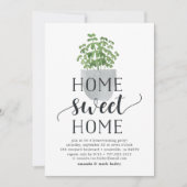 Pflanze | Party Einladung der Wohnungsbautätigkeit (Vorderseite)