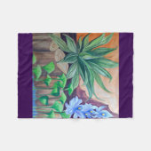 Pflanze Party Fleecedecke (Vorderseite (Horizontal))