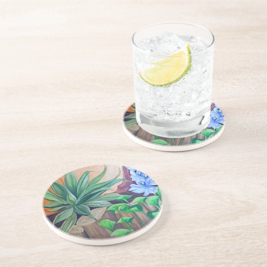 Pflanze Party Getränkeuntersetzer (Seite)