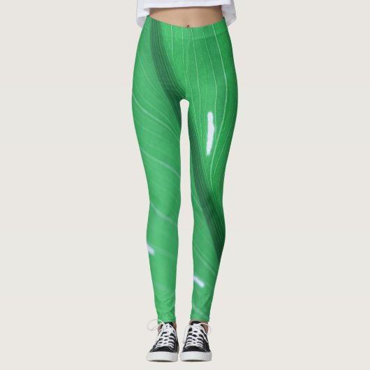 Pflanze Pastellfarben Leggings Pale (Vorderseite)