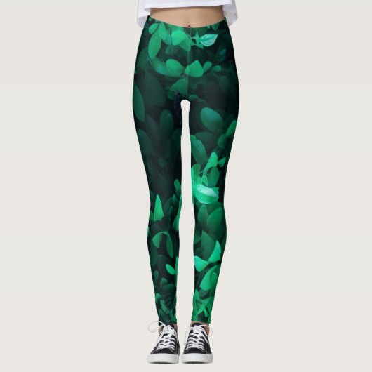 Pflanze Pastellfarben Leggings Pale (Vorderseite)