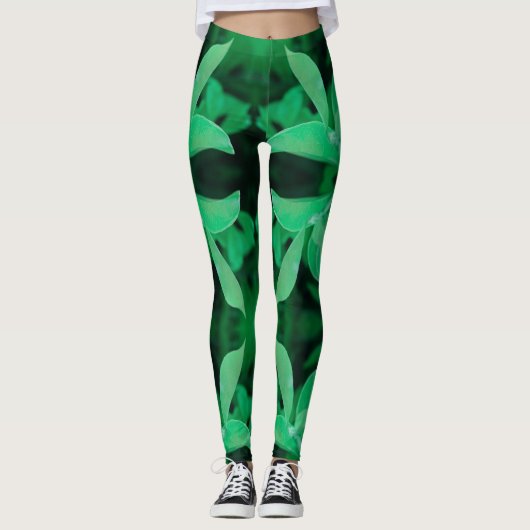 Pflanze Pastellfarben Leggings Pale (Vorderseite)