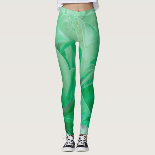 Pflanze Pastellfarben Leggings Pale (Vorderseite)
