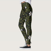 Pflanze pattern.10b Black BG Leggings (Links)