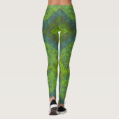 Pflanze pattern.12c DGrey BG Leggings (Rückseite)