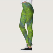 Pflanze pattern.12c DGrey BG Leggings (Links)